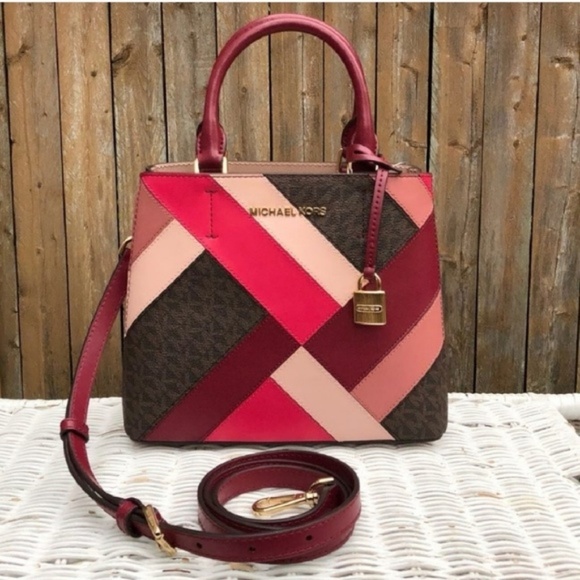 Michael Kors Handbags - NWT Michael Kors Medium Adele Messenger Mulberry